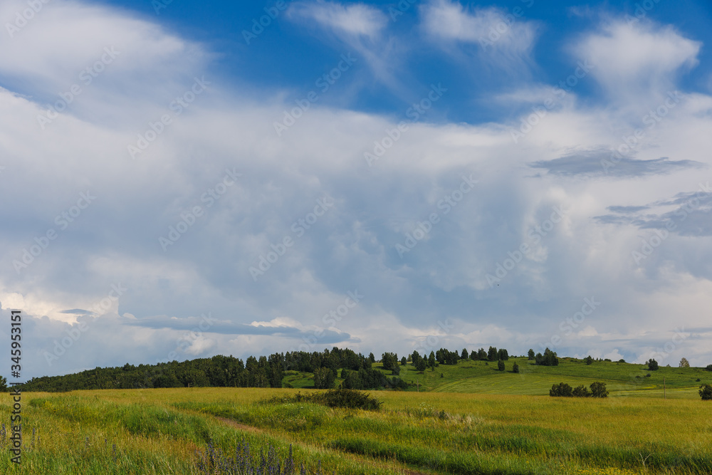 landscape with clouds