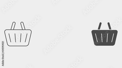 Security camera outline and filled vector icon sign symbol