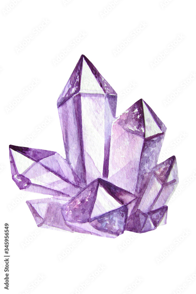 watercolor lilac crystal watercolor lilac crystal