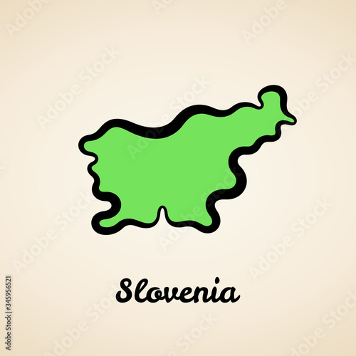 Slovenia - Outline Map