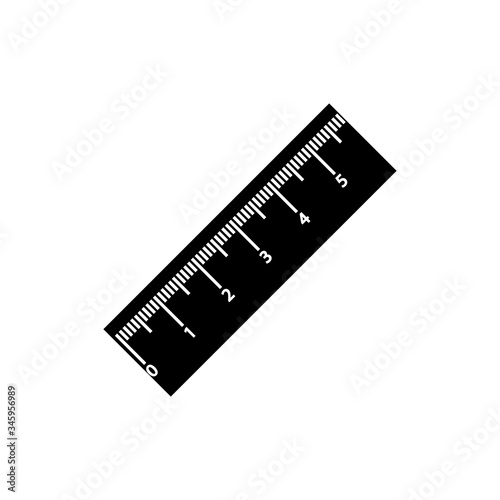 Ruler icon trendy flat design