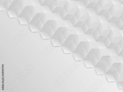 Square abstract vector background white and gray tone