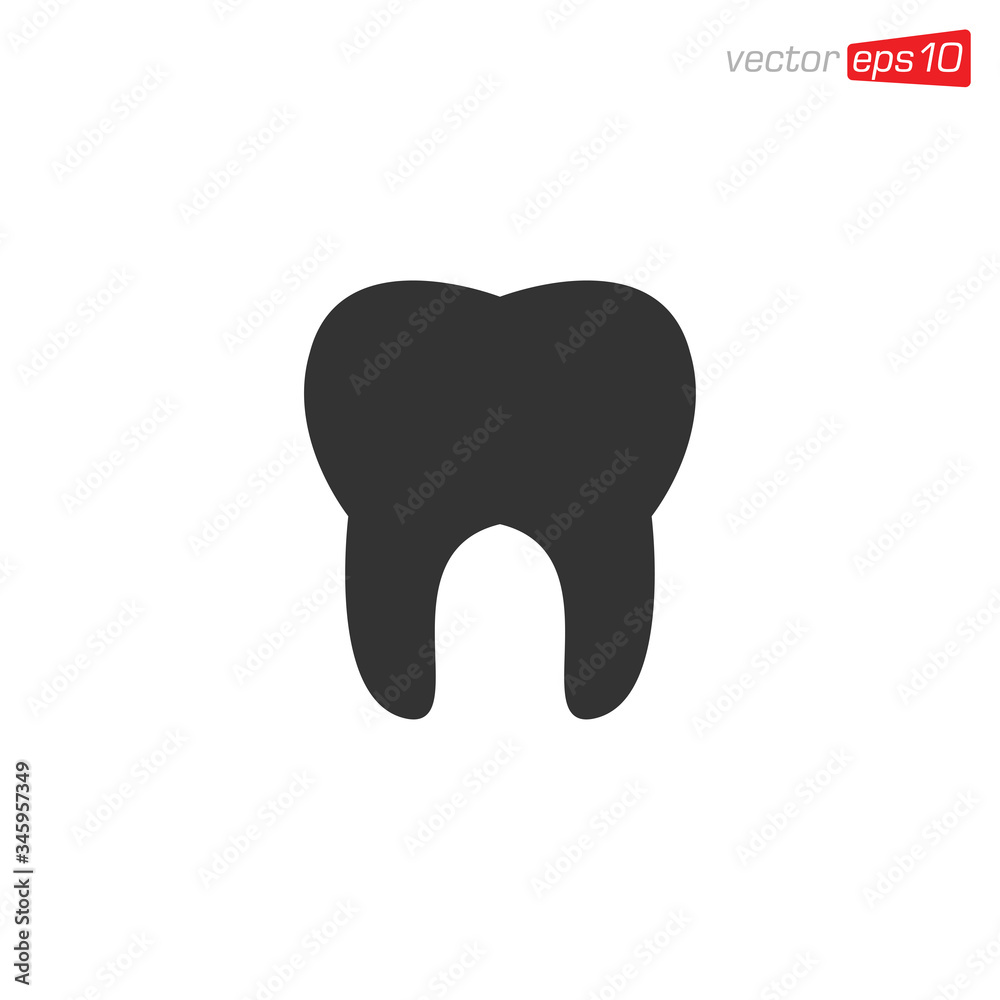 Tooth Dental Icon Design Vector Tooth Dental Icon Design Vector