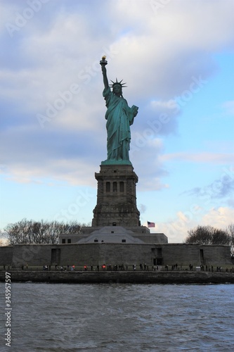 Statue of liberty in New York, Manhattan, US travel - stock photo © cheekylorns