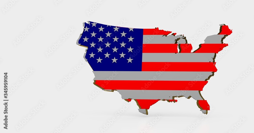 United States of America flag illustration United States of America flag illustration
