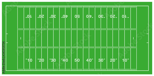american football field vector illustration