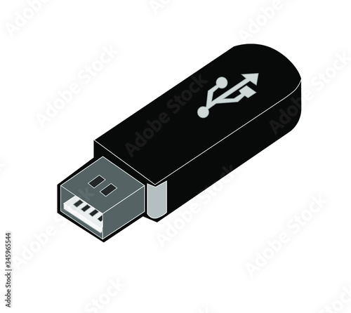 illustration of flashdisk vector icon