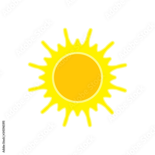 Summer Sun Icon Vector Logo