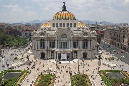 View from the top of the Mexican museum 
