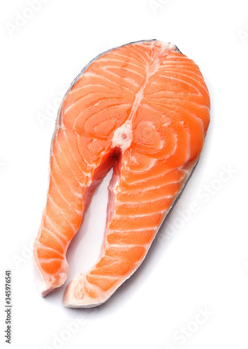 Steak fish salmon isolated