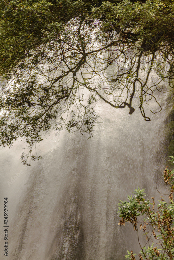Poq poq waterfall in the sacred valley Poq poq waterfall in the sacred valley