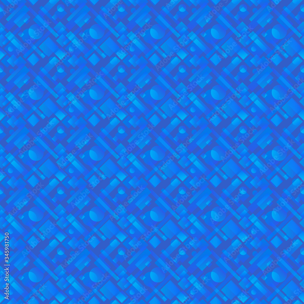 Stylish design with interlaced circles and light blue rectangles of stripes. Stylish design with interlaced circles and light blue rectangles of stripes.
