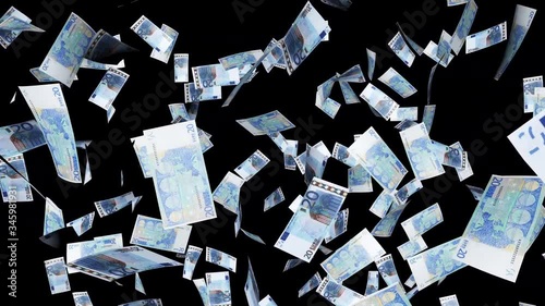 Piovono Soldi, banconote da 20€. photo