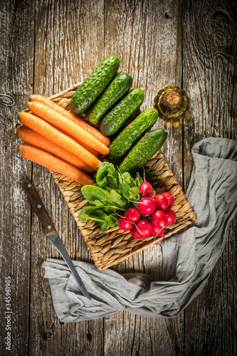 Fresh vegetables from the home garden. © Arkadiusz Fajer