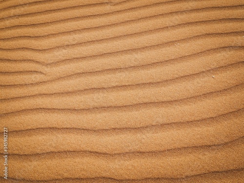 Stretch marks of sand in the desert