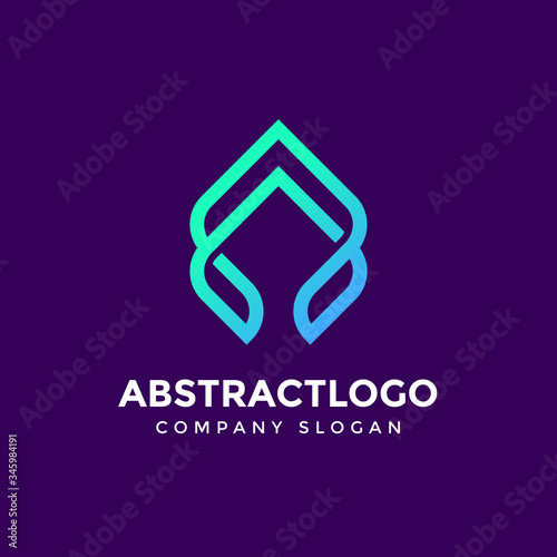 global company simple tech A Letter Creative Logo