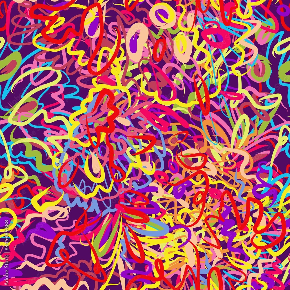 Abstract vector pattern suitable for printing children's prints on textiles, fabrics, clothes, boys, girls. Graffiti grunge ornament. Doodle summer drawing. Scribble. Curls Abstract vector pattern suitable for printing children's prints on textiles, fabrics, clothes, boys, girls. Graffiti grunge ornament. Doodle summer drawing. Scribble. Curls