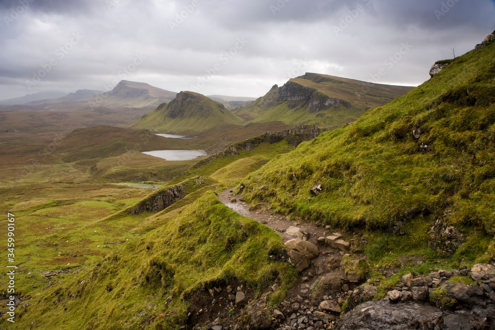 Mountain trails of the Isle of Skye. Scotland Mountain trails of the Isle of Skye. Scotland