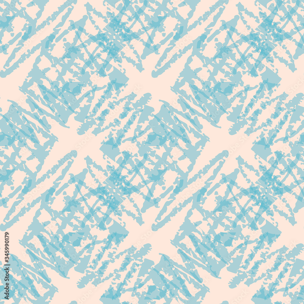 Abstract seamless vector pattern in light blue and pink. Surface print design for backgrounds, textures, fabrics, stationery and packaging.