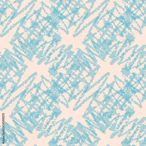 Abstract seamless vector pattern in light blue and pink. Surface print design for backgrounds, textures, fabrics, stationery and packaging.