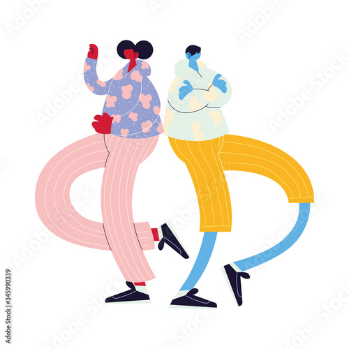 men walking and dancing with style