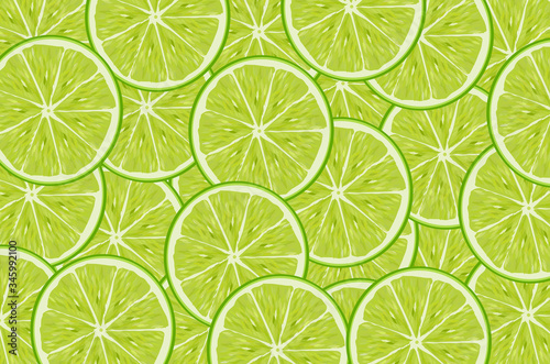 squeeze juice into glasses of juicy citrus lime