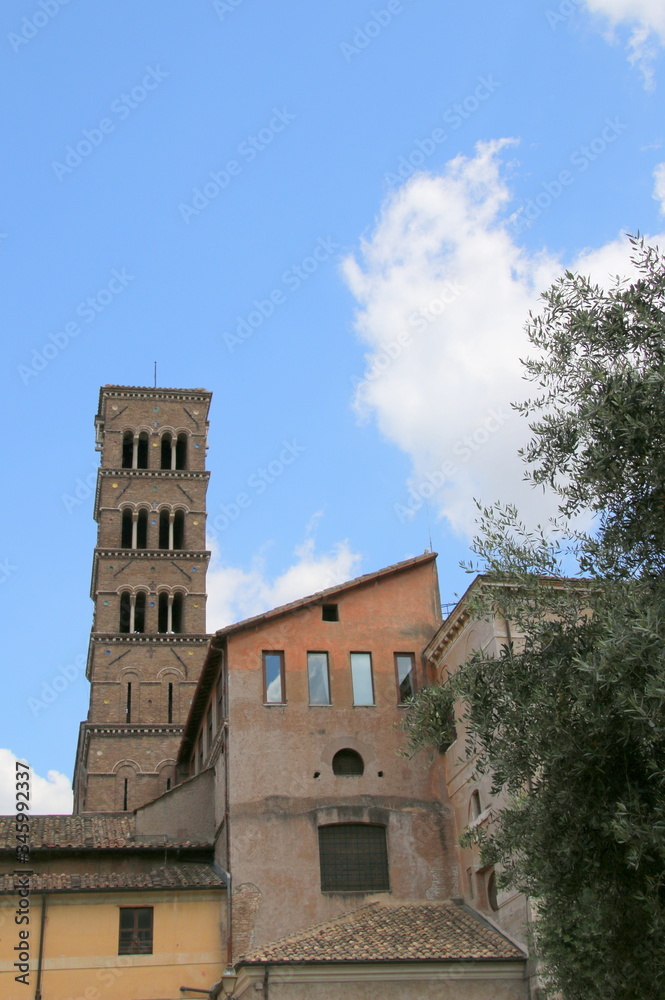 tower of a church in Rome