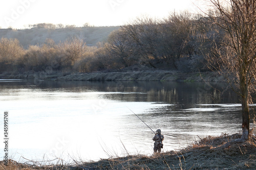 fishing on the river 