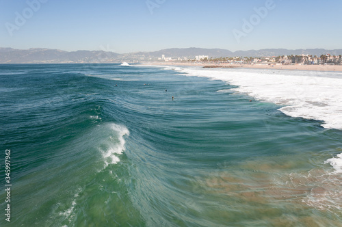 Big wave in Venice Beach location, LA, CA