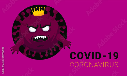 Coronavirus disease COVID-19 infection medical isolated. New official name for Coronavirus disease named COVID-19, vector illustration (ID: 345999508)