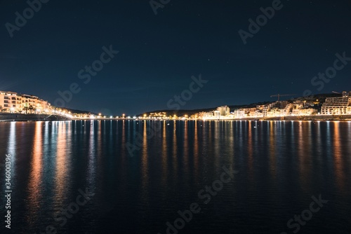 Night photo of Saint Paul s Bay Xemxija Malta 