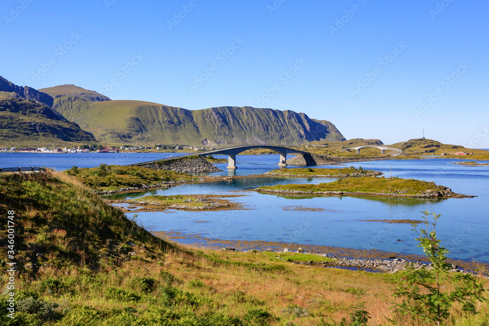 Lofoten - Bridge to Nordvalla on Moskenes Island