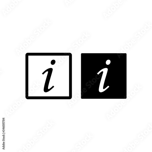 Info sign, information icon