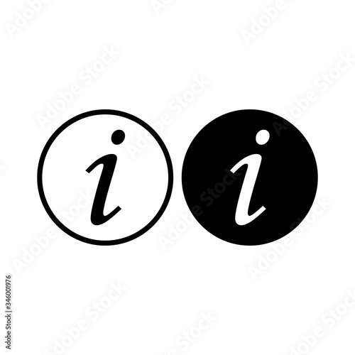 Info sign, information icon