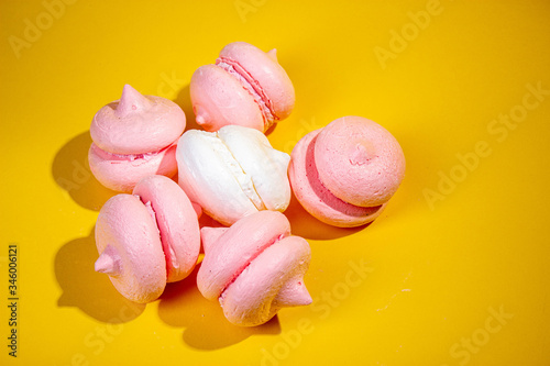 pink and white marshmallows