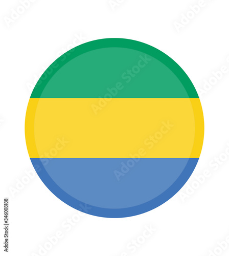 Free Download National Gabon flag, official colors and proportion correctly. National Gabon flag. Vector illustration. EPS10. Gabon flag vector icon, simple, flat design for web or mobile app. - GFXLoad
