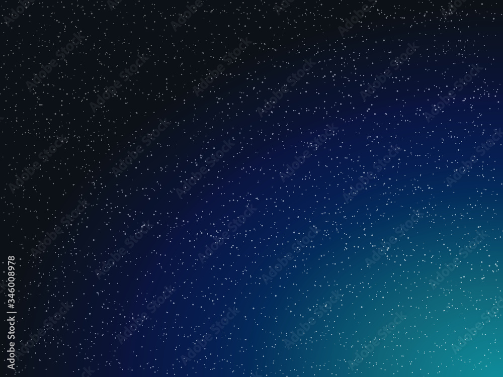 vector illustration of night sky with stars