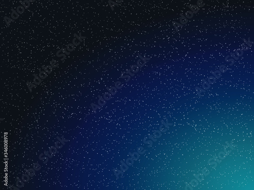 vector illustration of night sky with stars