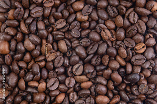 coffee beans, background, full filling