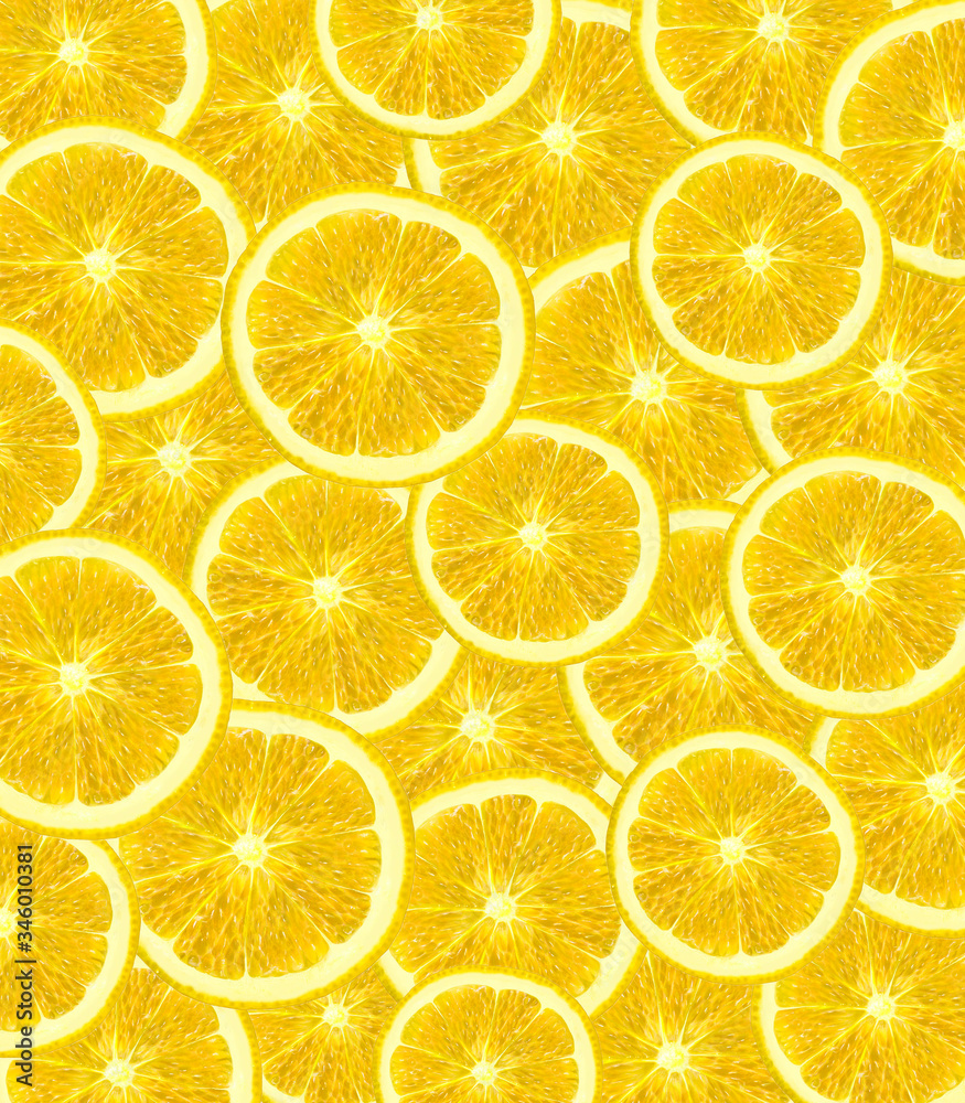 background of lemon slices