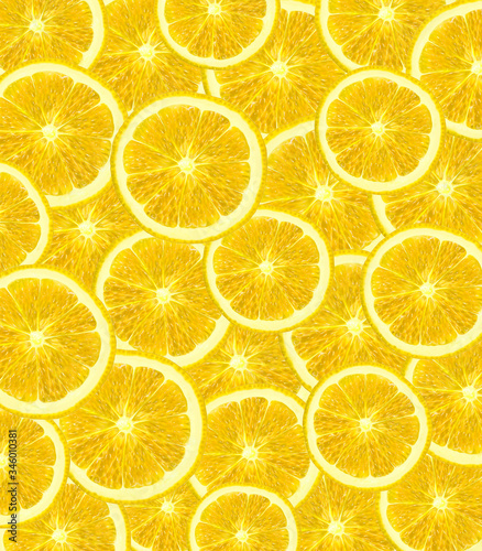 background of lemon slices
