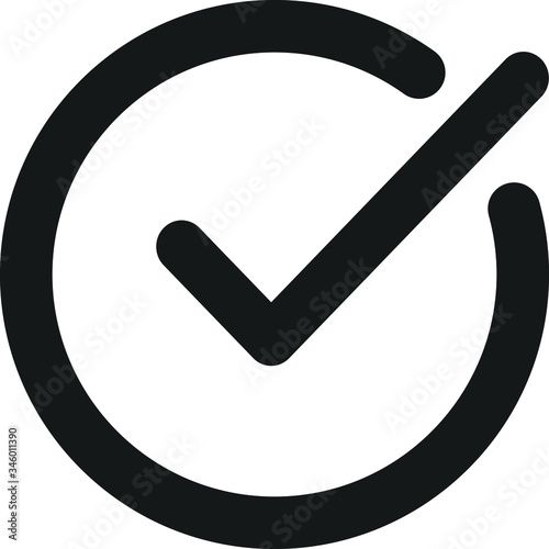 ok approved icon vector line

