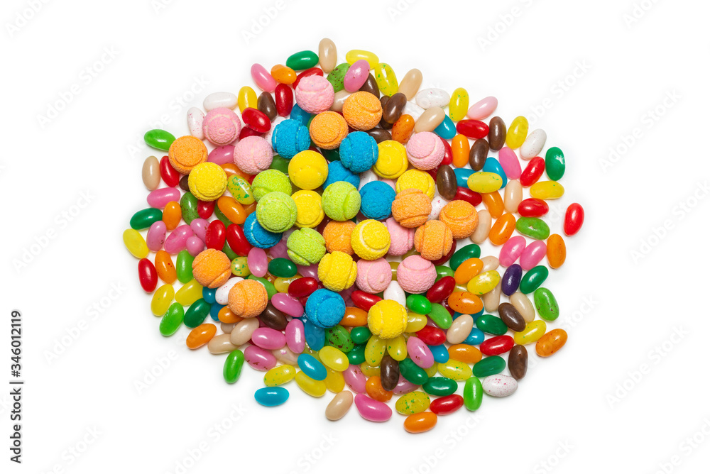 Assorted gummy candies. Jelly sweets. Assorted gummy candies. Jelly sweets.