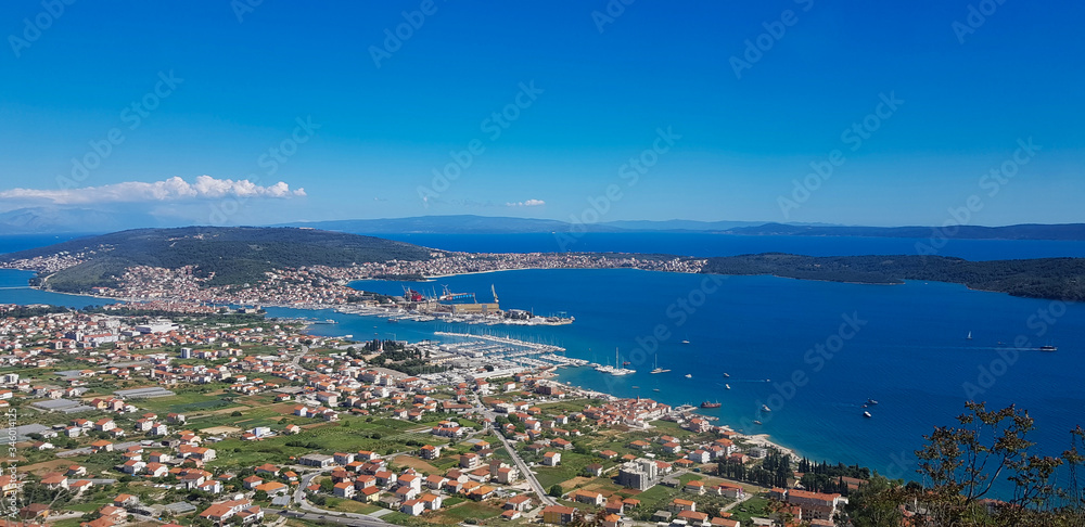 The panorama of Trogir, Croatia