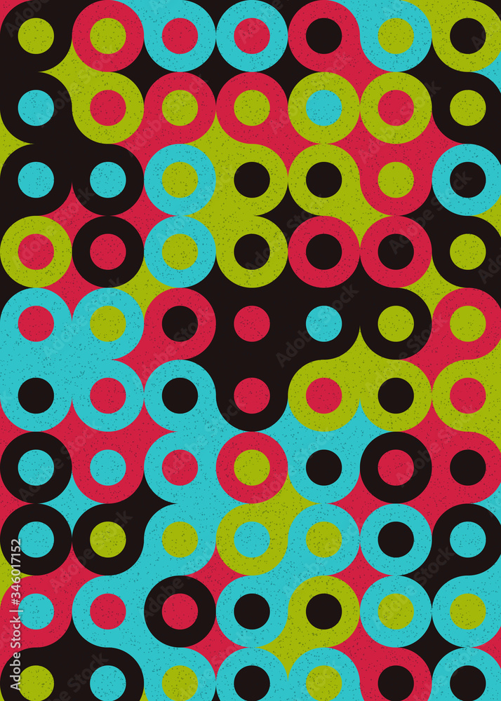 Colour Dots Universe art background design illustration