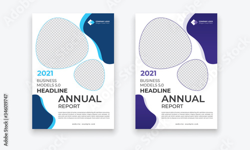 Business Conference brochure flyer design layout template in A4 size, with nice background, vector eps