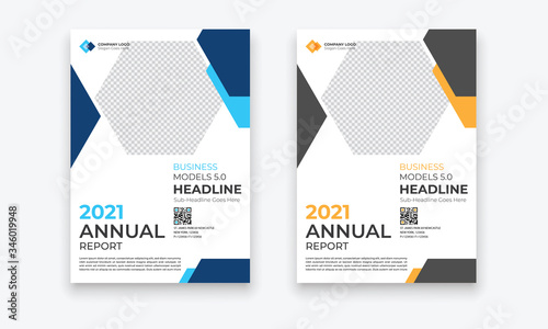 Business Conference brochure flyer design layout template in A4 size, with nice background, vector eps