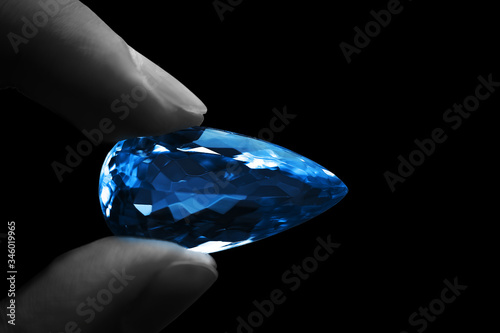 sapphire and diamond blue gemstones gem and stones for jewelry  photo