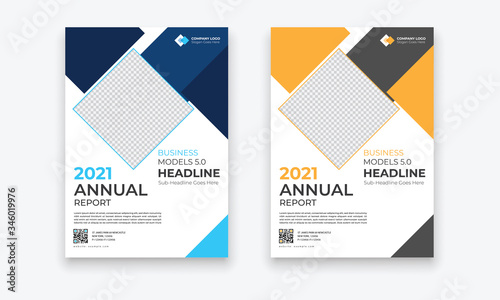 Business Conference brochure flyer design layout template in A4 size, with nice background, vector eps