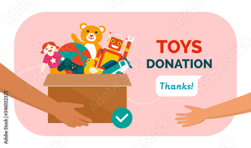 Charitable toys donation for kids